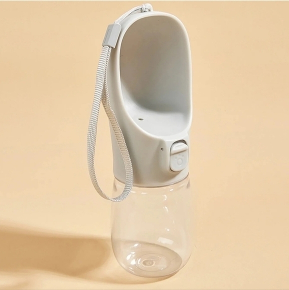 Portable Dog‎ Water Bottle Cream Color 350 ML